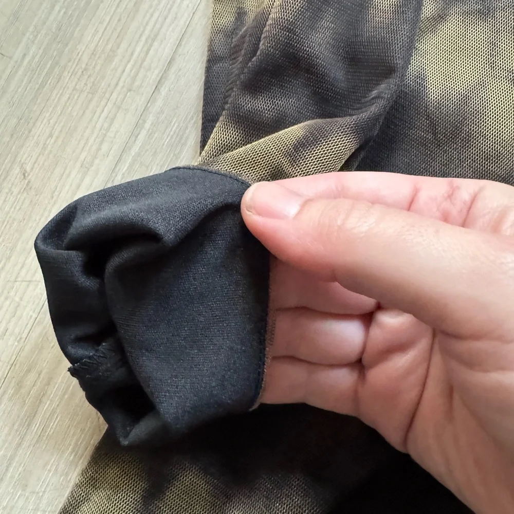 Zara Black and Brown Long Sleeve Dress - Picture 7 of 8